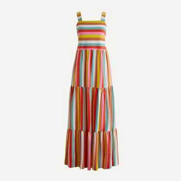 J.Crew Maxi Dress in Rainbow Stripe Size Medium