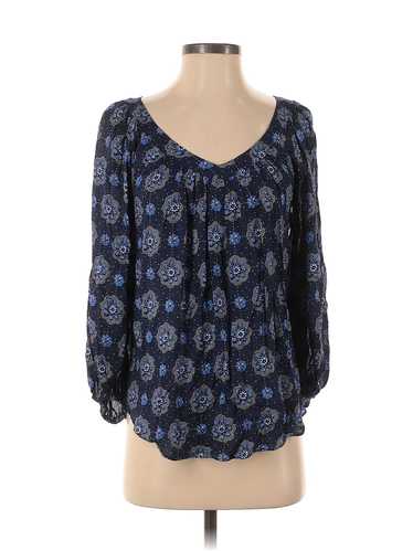 Maeve by Anthropologie Women Blue 3/4 Sleeve Blous