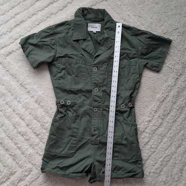 Pistola Parker Short Sleeve Olive Green Romper Jum