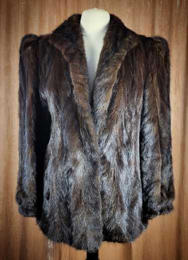 1940s Dark Brown Mink Coat