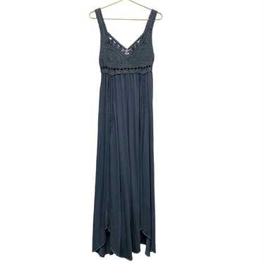 Odd Molly Anthropologie Crochet Lace Maxi Dress Si