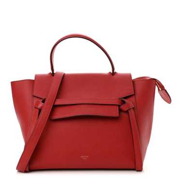 CELINE Baby Grained Calfskin Micro Belt Bag Coquel