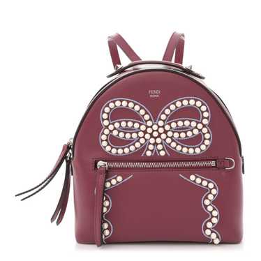 FENDI Vitello Liberty Pearl Romantic Bow Mini Back