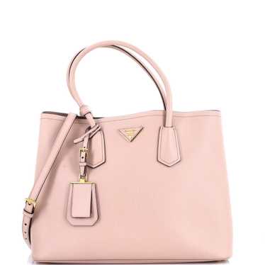 PRADA Cuir Double Tote Saffiano Leather Large