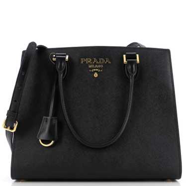 PRADA Lux Convertible Open Tote Saffiano Leather M