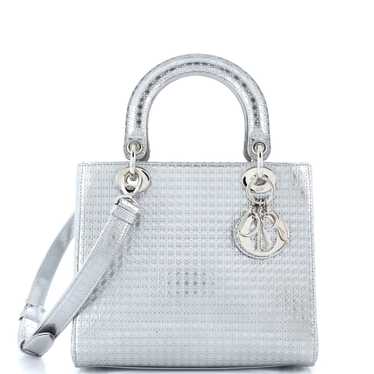 Christian Dior Lady Dior Bag Micro Cannage Metalli