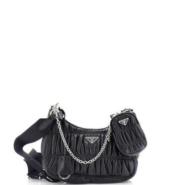 PRADA Re-Edition 2005 Shoulder Bag Nappa Gaufre Sm