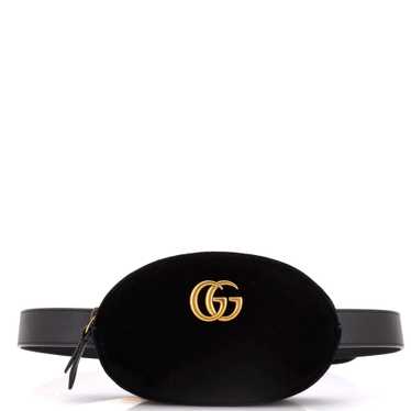 GUCCI GG Marmont Belt Bag Matelasse Velvet