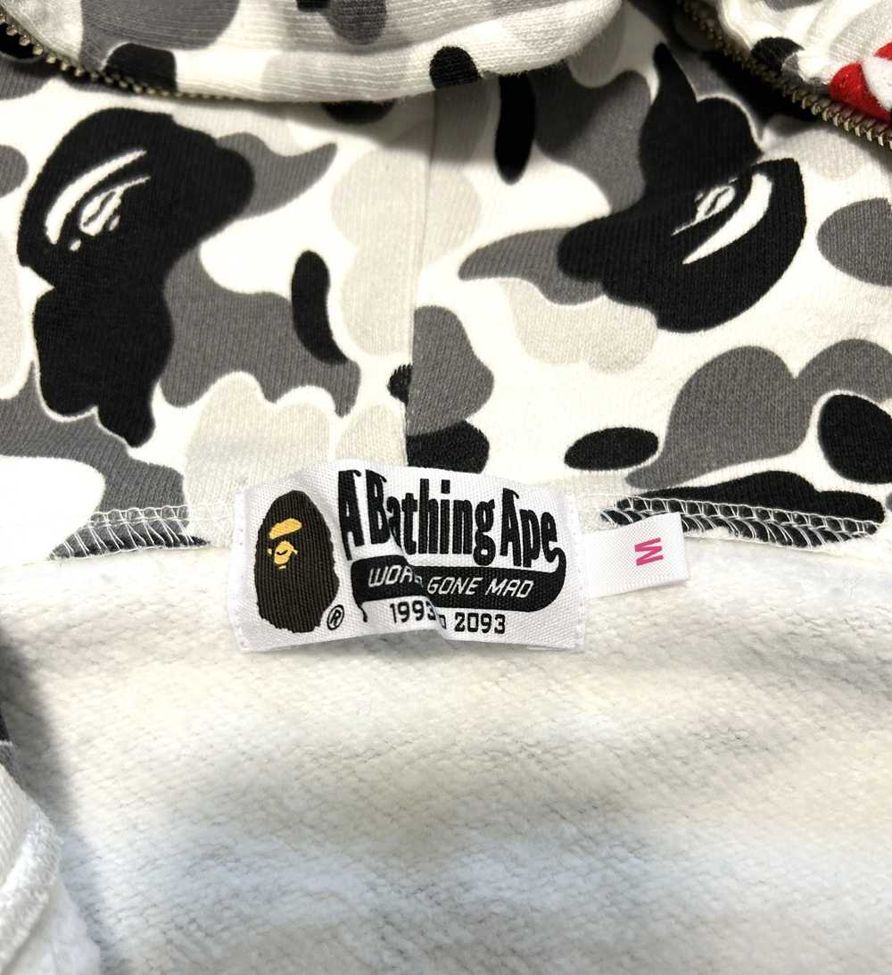 Bape Bape ABC Black Gray Camo Shark Full Zip Hood… - image 7