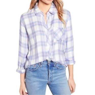 Rails Hunter White Coast Blush Plaid Button Down S