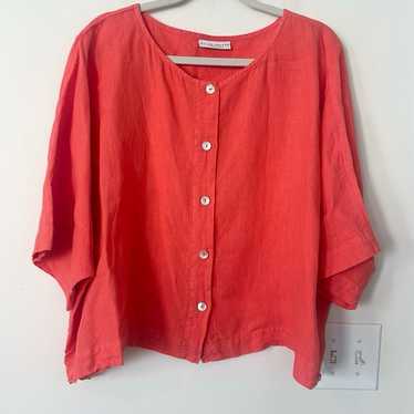 Bryn Walker Linen Oversized Lagenlook Blouse S