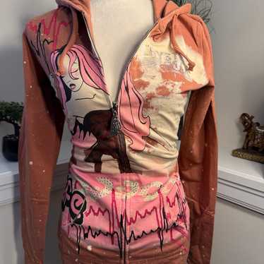 Ed Hardy by Christian Audigier Pink Tiger Zip Up Jacket | eBay