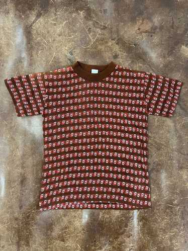 50s Brown & Red Patterned tee