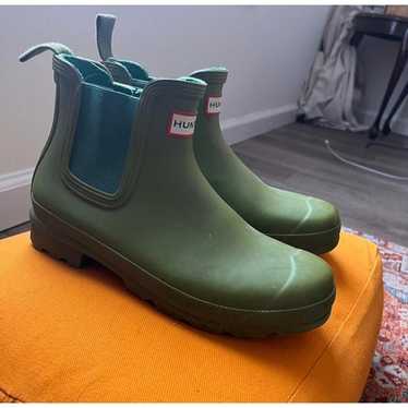レインブーツ HUNTER WOMEN Commando Chelsea Rain Boots Dark Olive WFS1018R Amazon.com | Hunter Commando Chelsea Boot Black 5 M | Rain
