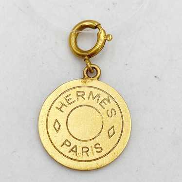 Hermès Cērie Pendant Necklace Top Gold Charm