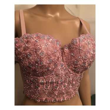 Swarovski Cystals & Pearly Embellished Bustier