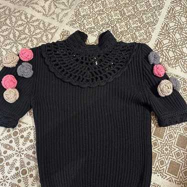 Miu Miu short-sleeve sweater size 38