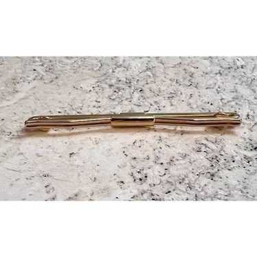 Vintage Gold Scarf Holder Collar Bar Tie Clip