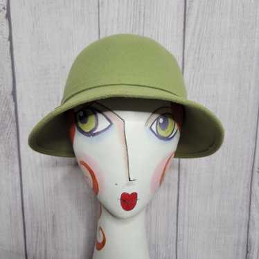 Vintage Soprattutto Cappelli Italian Green 100% Wo