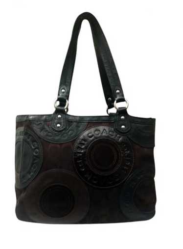 バッグ Coach Soho Signature Patchwork Hand Bag coach-beige-patchwork-soho-
