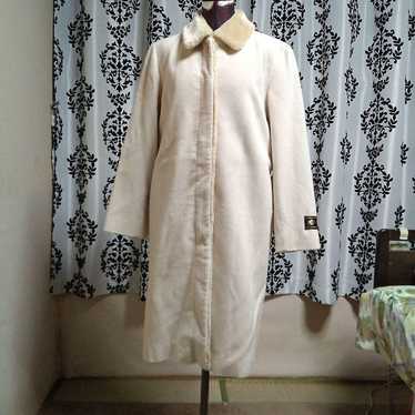 ANGORA wool and angora long coat