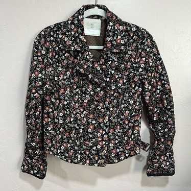 Anthropologie Hei Hei Tinsley Cropped Floral Moto 