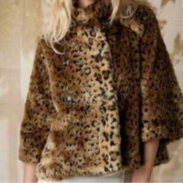 Free People Cheetah Fur Coat