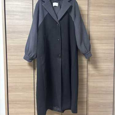 【HARE】Gray and Black Long Coat