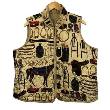 【中古・未使用品】HV HORSEWARE POLO heritage gilet ベスト XS ベージュ ブラウン レディース 乗馬 未使用】HV HORSEWARE POLO heritage gilet ベスト XS ベージュ