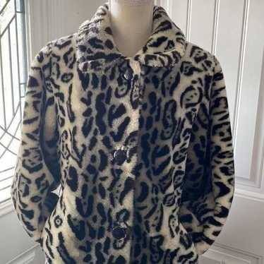 The Limited Animal Print Faux Fur Coat