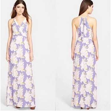 Astr the Label Lavender Floral Maxi Dress