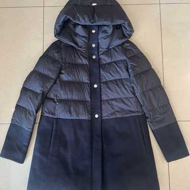 HERNO Hooded Down Jacket Navy 40