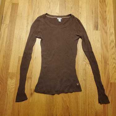 Vintage Y2k/2000's American Eagle Brown Long Sleev