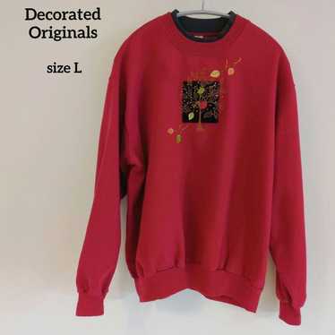 Decorated Originals Embroidery Retro Sweatshirt L 