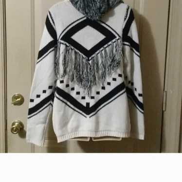 Vtg y2k boho hippie cardigan sweater