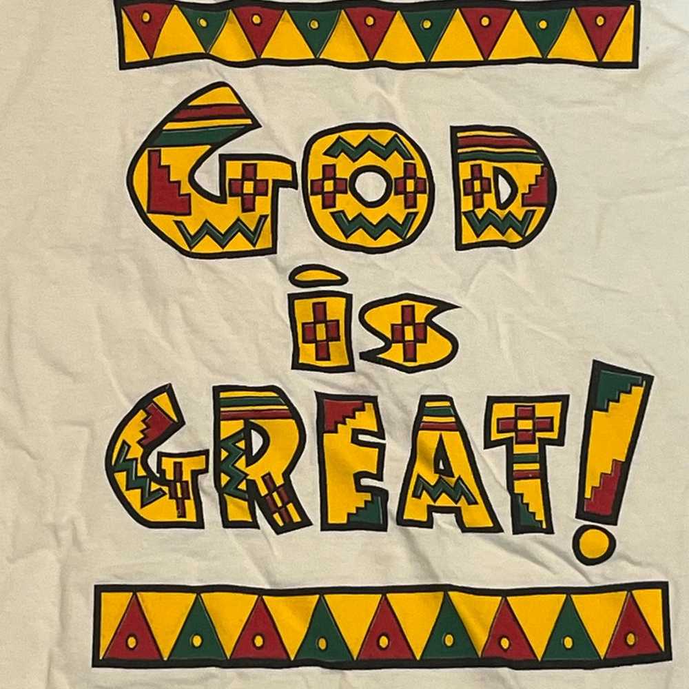 Vintage Apex One - Single-Stitch “God Is Great” R… - image 2