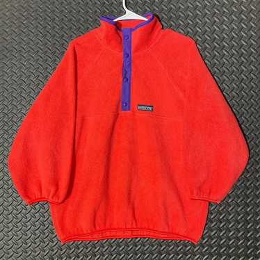 Vintage Lands' End 80's Made In USA Synchilla Snap