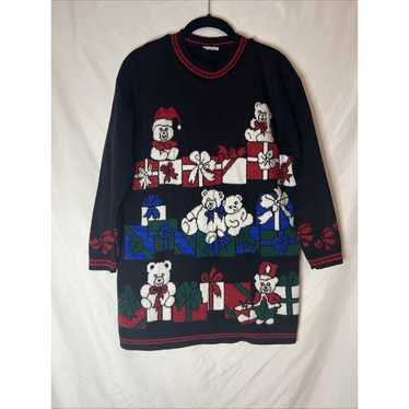 Ugly Christmas Sweater Xmas Size Large Vintage Bea