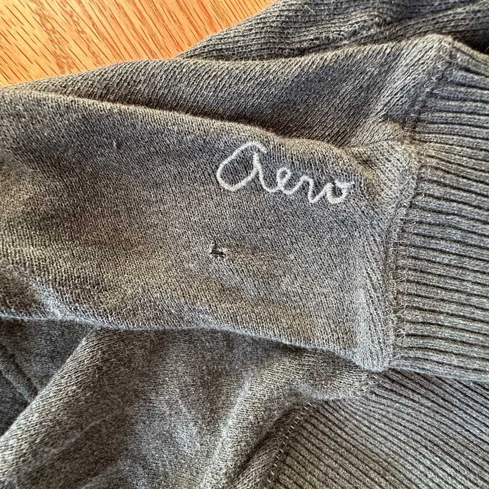 VINTAGE x AEROPOSTALE y2k  Dark Gray Cozy Grandpa… - image 4