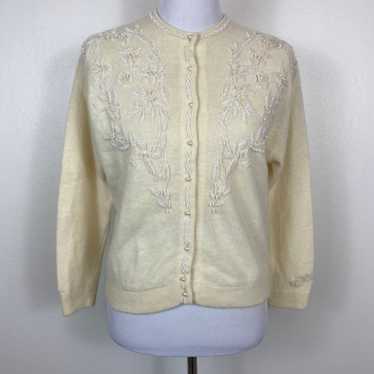 Vintage 50’s Beaded Cardigan Sweater