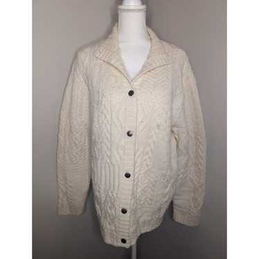 Vtg Lauren Ralph Lauren LG oversized cable knit sn