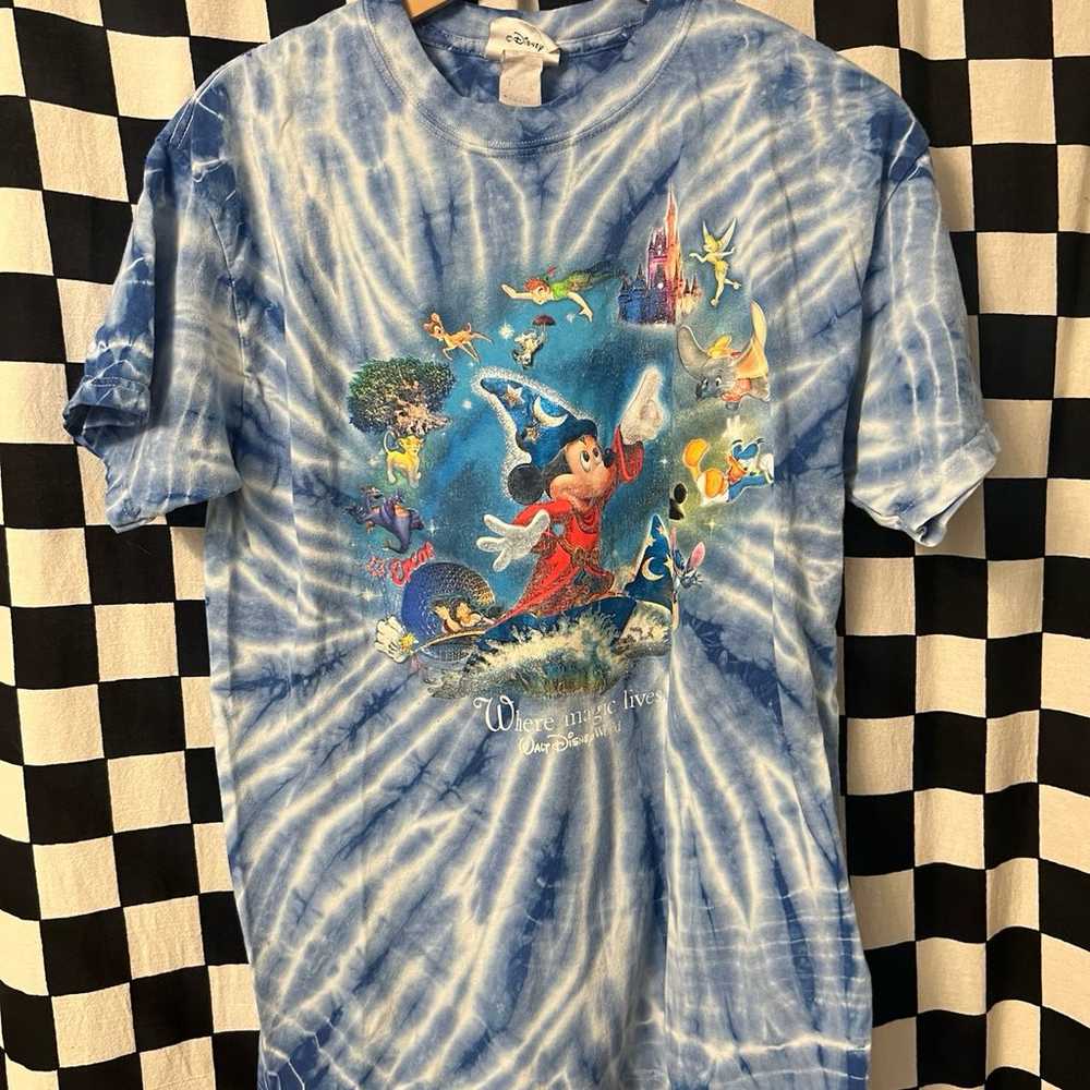 Walt Disney World Fantasia Mickey Mouse Tie Dye T-Shirt