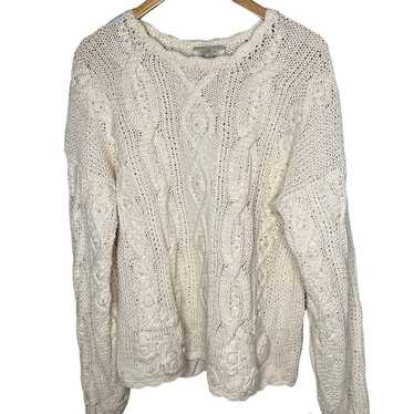 Vintage 1990’s 90s Express Cream Chunky Cable Knit