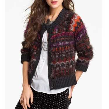 FREE PEOPLE Nordic Pattern Cardigan