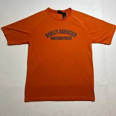 Harley Davidson Motorcycles Orange T-Shirt - Size 