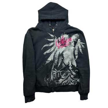 ✙˖y2k archive⌖ second skin zipup Y2k zip-hoodie - Depop