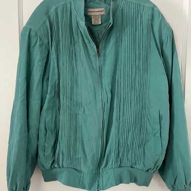 Vintage silk bomber jacket