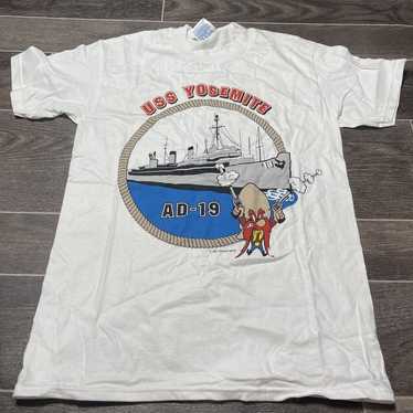 vintage uss yosemite sam t shirt size small