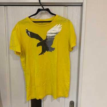 American Eagle Yellow Eagle Print T-shirt