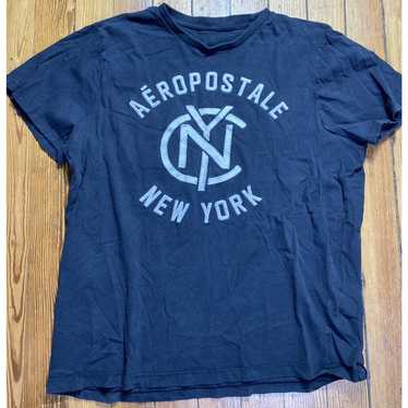 aeropostale nyc single stitch tshirt vintage black